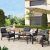 4 Piece Rattan Sofa Seating Group With Cushions