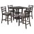 5-Piece Wooden Counter Height Dining Set
