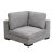 Modular Customizable and Reconfigurable Deep Seating, Corner Sofa, Gray