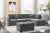 105″ Reversible Sectional Sofa With Storage Ottoman & Cup Holders