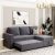 91″ Reversible Pull out Sleeper Sectional Storage Sofa Bed