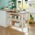 Solid Wood Rustic 45″ Stationary Kitchen Island