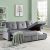 3-Seater L-Shape Corner Couch with Storage Chaise, Gray