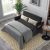 57″ Velvet Sofa With Pull-out Sleeper Bed With 2 Pillows