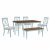 Wooden 6 Piece Dining Table Set With Bench