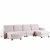 3 Pieces U-Shaped Sofa With Removable Ottomans