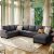 Modern Large Upholstered U-Shape Sectional Sofa