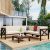 Patio Sectional Seating Group with Cushion