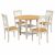 Farmhouse Wooden Round Dining Table Set