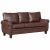 Mid-Century PU Leather Upholstered Sofa