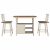 Farmhouse 3-Piece Counter Height Dining Table Set