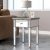 Modern Glass Mirrored End Table with Drawer