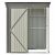 Patio 5ft X 3ft Metal Storage Shed With Adjustable Shelf And Lockable Doors