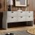 Retro Style Rubber Wood Structure Six-drawer Dresser