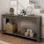 Console Table With Storage Drawers And Bottom Shelf