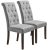 Aristocratic Style Dining Chair Noble And Elegant Solid Wood Tufted Dining Chair Set Of 2