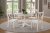 5 Piece Dining Set Rubber Wood, 1 Table With Marble Top And 4 Chairs
